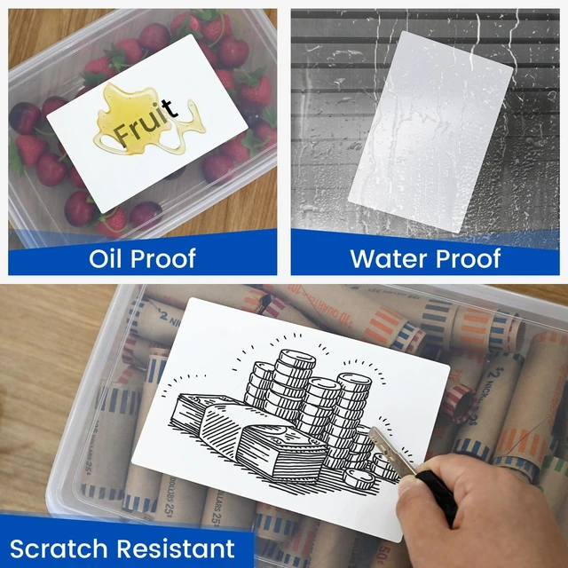 Alt view image 5 of 7 - 4" x 6" Thermal Labels, 250 Removable Labels with No Residue | Water & oil resistant, smudge-proof. For moving stickers, box storage bins, home & office organization