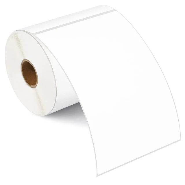 Main image of 4" x 6" Thermal Labels, 250 Removable Labels with No Residue | Water & oil resistant, smudge-proof. For moving stickers, box storage bins, home & office organization