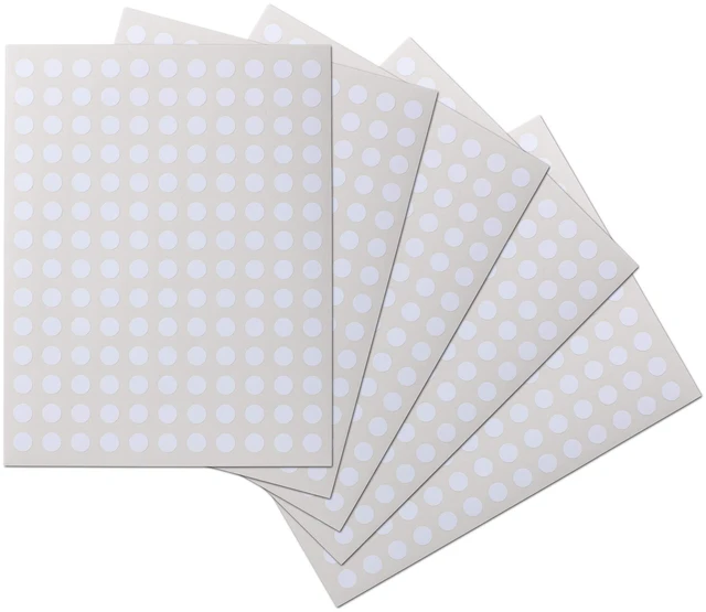 Main image of Waterproof Essential Oil Labels, 770 Circles, 0.5 Inch Diameter, Oil Proof, Highly Durable Blank Stickers