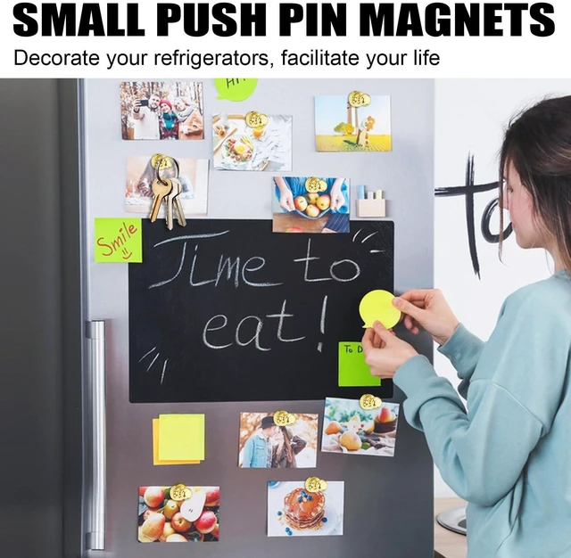 Alt view image 6 of 7 - Fridge Magnets 16 Pack Magnet Refrigerator Locker Whiteboard Gold | Magnetic Accessories Strong Small For White Board Cute Decor Cruise Door Classroom Decorative Calendar Neodymium Rare Earth