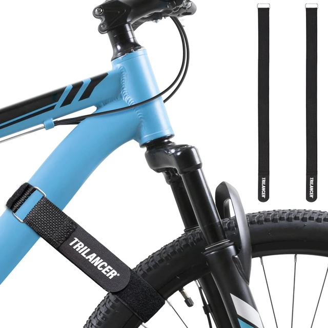 Main image of Bike Rack Straps, 2-Pack Bike Wheel Stabilizer Strap 29.5''x1.5'' | Adjustable Strap with Hook and Loop for Car and Wall Mount, for Transportation and Storage.