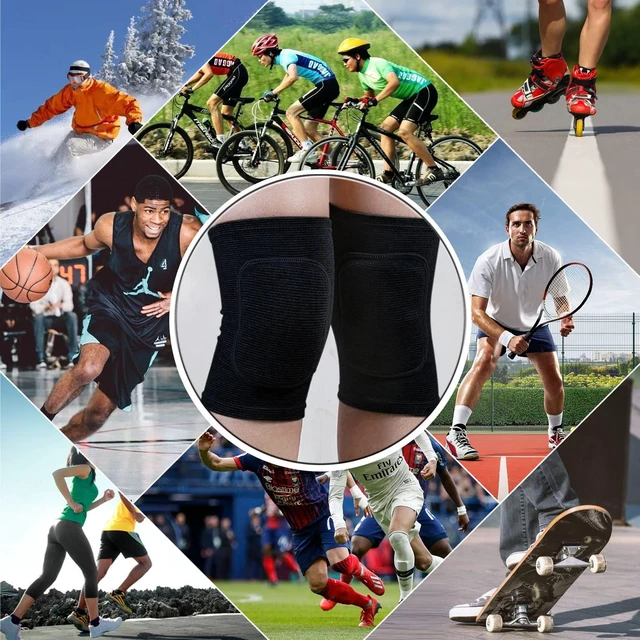 Alt view image 5 of 6 - Volleyball Knee Pads for Women, Men, Youth, Girls, Kids, Knee Brace for Volleyball Basketball Football Dance Yoga Tennis Running Cycling Workout Climbing Wrestling