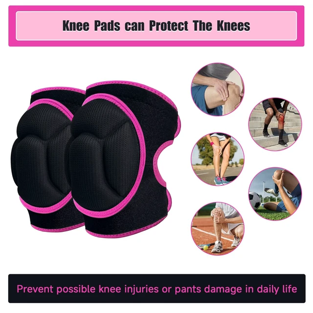 Alt view image 3 of 6 - Women Men Knee Pads for Cleaning Floors,House Working,Gardening | Adjustable Straps;Breathable High Elastic Fabric;Thick Foam CushionSuitable for thigh circumferences of 15.016.5''