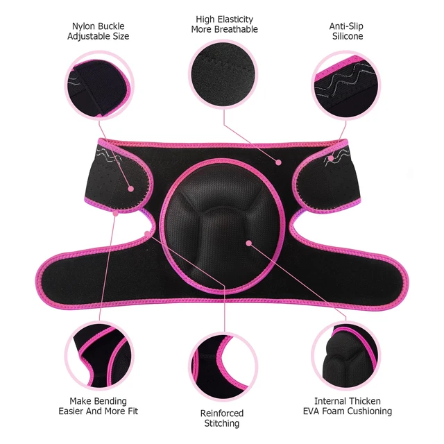 Alt view image 2 of 6 - Women Men Knee Pads for Cleaning Floors,House Working,Gardening | Adjustable Straps;Breathable High Elastic Fabric;Thick Foam CushionSuitable for thigh circumferences of 15.016.5''