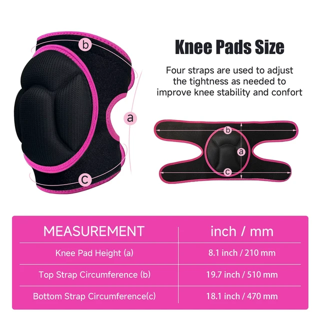 Alt view image 4 of 6 - Women Men Knee Pads for Cleaning Floors,House Working,Gardening | Adjustable Straps;Breathable High Elastic Fabric;Thick Foam CushionSuitable for thigh circumferences of 15.016.5''