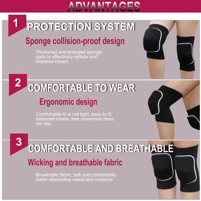 Alt view image 4 of 6 - Volleyball knee pads/elbow pads, soft and breathable, suitable for football, basketball, yoga, running, cycling exercises, and suitable for both men, women, and children.