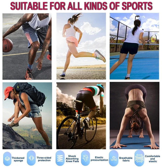 Alt view image 6 of 6 - Volleyball knee pads/elbow pads, soft and breathable, suitable for football, basketball, yoga, running, cycling exercises, and suitable for both men, women, and children.