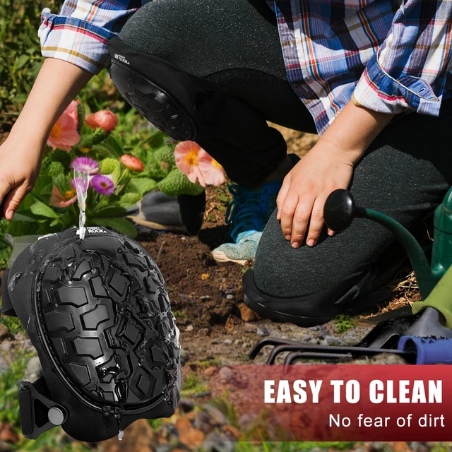 Alt view image 4 of 7 - Professional Knee Pads for Work Construction with Heavy Duty Cap Foam Padding Gel Cushion Knee Pads for Men, Comfortable Adjustable Strong Strap, Military Grade Rivet for Flooring Gardening