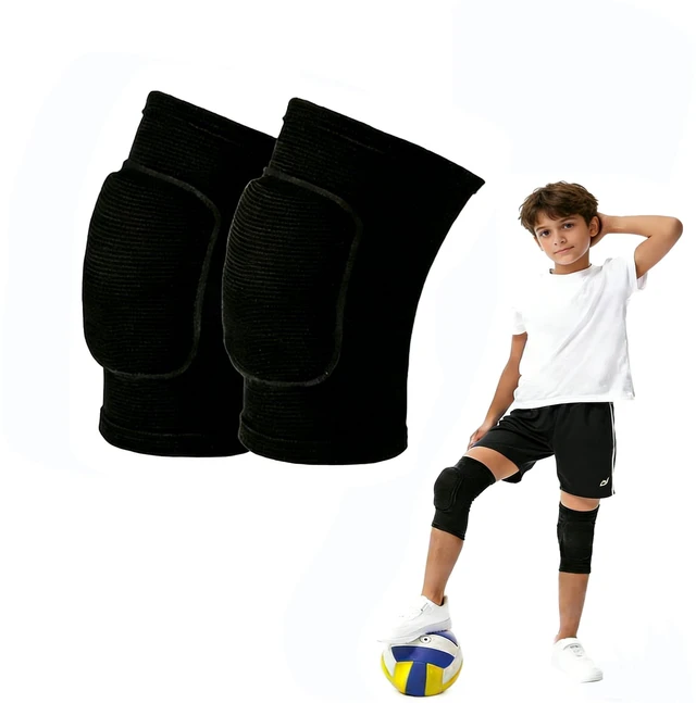 Main image of Kids Volleyball Knee Pads for Ages 7-12, Boys Girls Sports Breathable Anti-Slip Knee Guards, Thick Sponge & Lightweight Impact Protection for Skating, Cycling, Running, Scooter Outdoor Sports