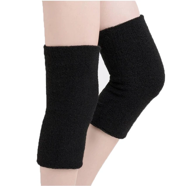 Alt view image 4 of 6 - Winter Thick Thermal Knee Leg Warmers Ski Cycling Knee Braces Leg Sleeves | Elastic Warm Terry Fabric, for Men Women Olders, Knee Leg Warmer Wraps Pads Support for Running Ice Skating Motorcycle
