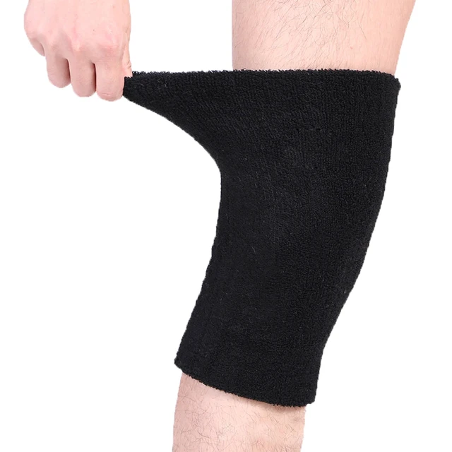 Alt view image 5 of 6 - Winter Thick Thermal Knee Leg Warmers Ski Cycling Knee Braces Leg Sleeves | Elastic Warm Terry Fabric, for Men Women Olders, Knee Leg Warmer Wraps Pads Support for Running Ice Skating Motorcycle