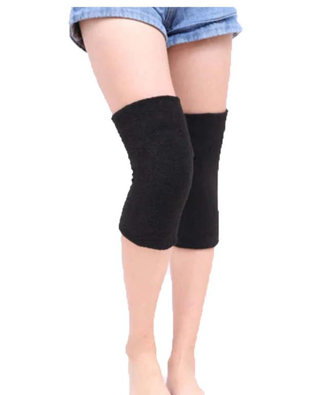 Alt view image 6 of 6 - Winter Thick Thermal Knee Leg Warmers Ski Cycling Knee Braces Leg Sleeves | Elastic Warm Terry Fabric, for Men Women Olders, Knee Leg Warmer Wraps Pads Support for Running Ice Skating Motorcycle