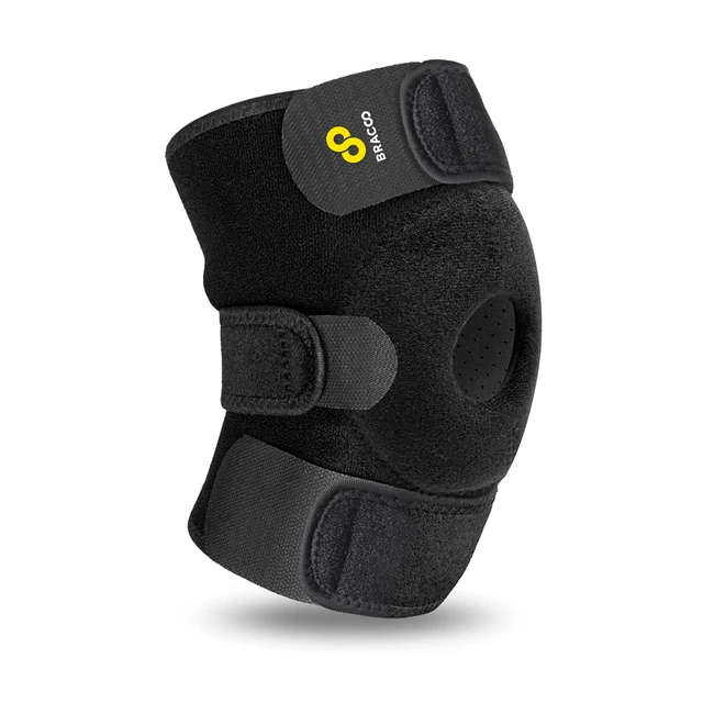 Alt view image 2 of 7 - Adjustable Compression Knee Patellar Pad Tendon Support Sleeve Brace for Men Women - Arthritis Pain, Injury Recovery, Running, Workout, KS10 (Black)