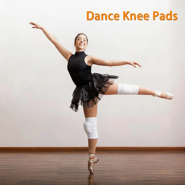 Alt view image 3 of 3 - 2 Pairs Volleyball Knee Pads Youth, White Knee Pads for Girls,Women, Men | Soft Protective Sports Knee Pads for Volleyball, Dance, Football, Yoga, Tennis, Running, Cycling & More