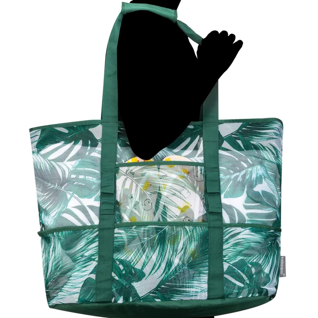 Alt view image 6 of 7 - Mesh Beach Bag, Extra Large Beach Bags with 9 Pockets & Zipper Waterproof Lightweight Beach Tote for Beach/Pool Trip