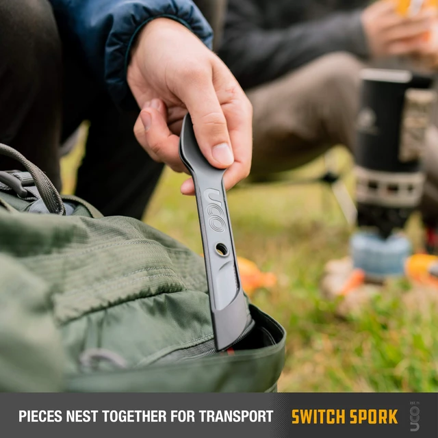 Alt view image 5 of 5 - 2-Piece Switch Spork Camping Spoon-Fork-Knife Utensil