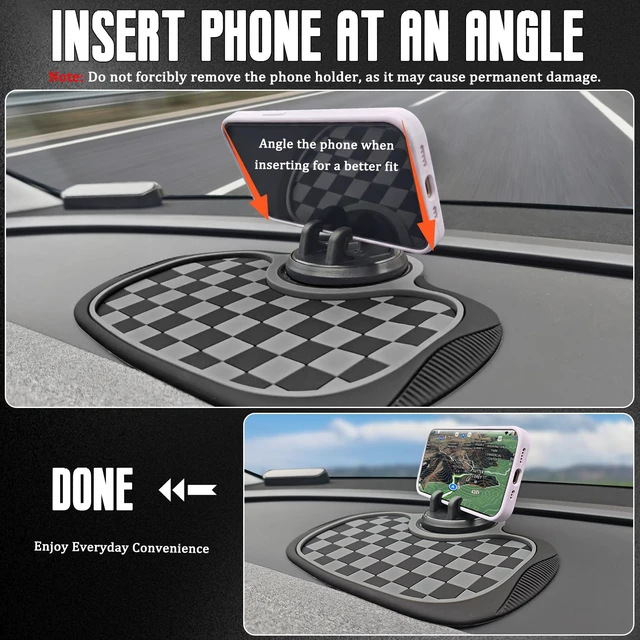 Alt view image 6 of 7 - Multifunction Car Anti-Slip Mat,Anti-Slip Mat for Car Dashboard Accessories | Car Anti-Slip Mat|All in One Car Organizer Pad for Phones,Sunglasses,Keys