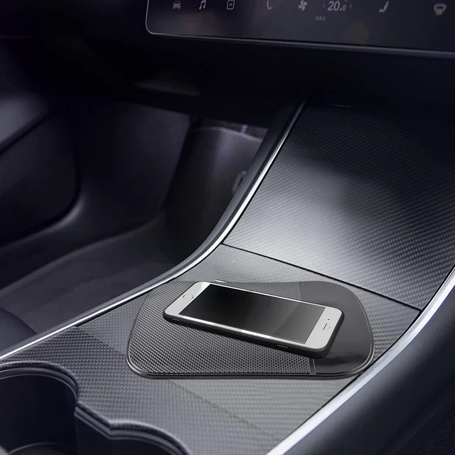 Alt view image 5 of 7 - Car Dashboard Sticky Pad (2 Pack), Larger Size Reusable and Washable Anti-Slip Cell Pads with Strong Adhesive, Can Hold Cell Phones, Sunglasses, Coins ect. (7.5" x 5.5")