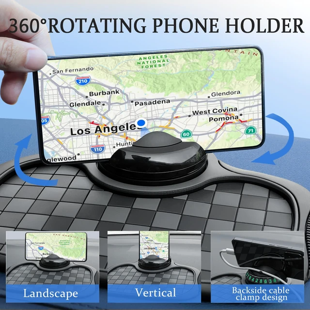 Alt view image 3 of 7 - Multifunctional Anti Slip Mat for Car Dashboard Phone Holder Universal