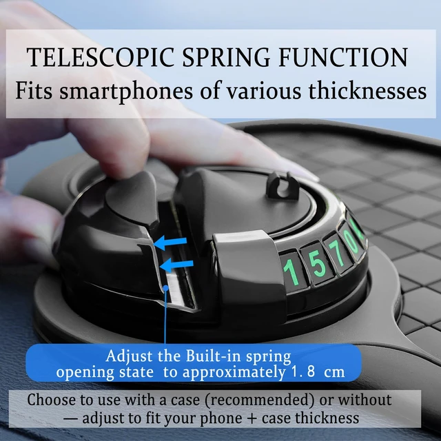 Alt view image 4 of 7 - Multifunctional Anti Slip Mat for Car Dashboard Phone Holder Universal