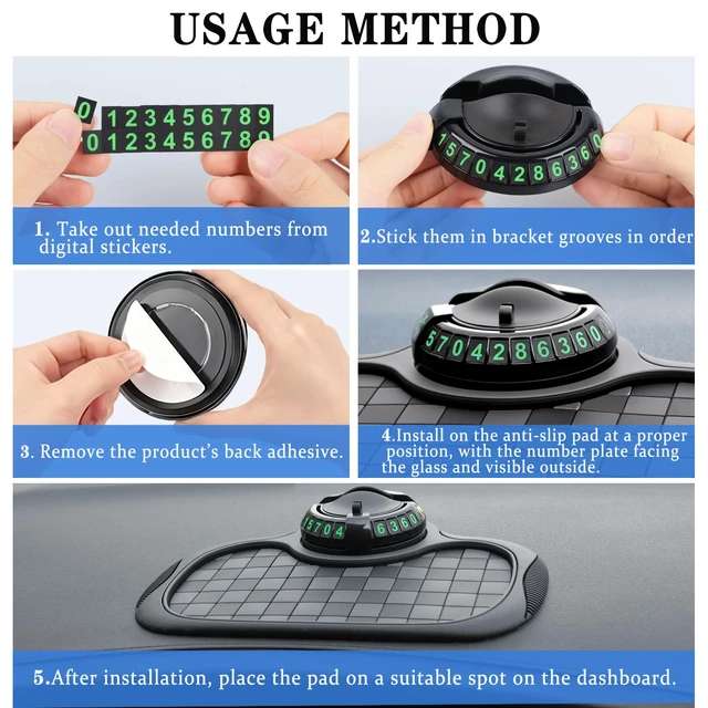 Alt view image 7 of 7 - Multifunctional Anti Slip Mat for Car Dashboard Phone Holder Universal