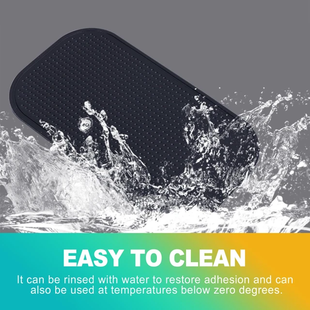 Alt view image 4 of 6 - 5 Pcs Anti-Slip Car Dashboard Sticky Pad, Reusable & Washable Gel Grip Mat for Holding Phone, Keys, Sunglasses, Multi-Functional Interior Dash Accessories