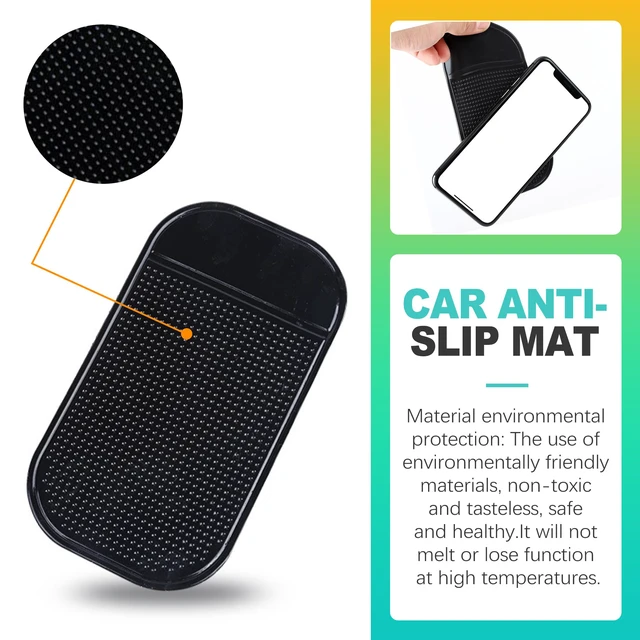 Alt view image 5 of 6 - 5 Pcs Anti-Slip Car Dashboard Sticky Pad, Reusable & Washable Gel Grip Mat for Holding Phone, Keys, Sunglasses, Multi-Functional Interior Dash Accessories