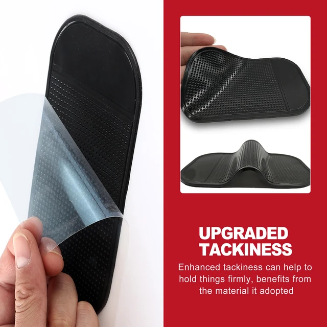 Alt view image 3 of 6 - 5 Pack Anti Slip Dashboard Sticky Pad, Washable Sticky Gel Grip Mat for Car Interior Accessories, Multi-Functional Non Slip Holder for Cell Phone Keys