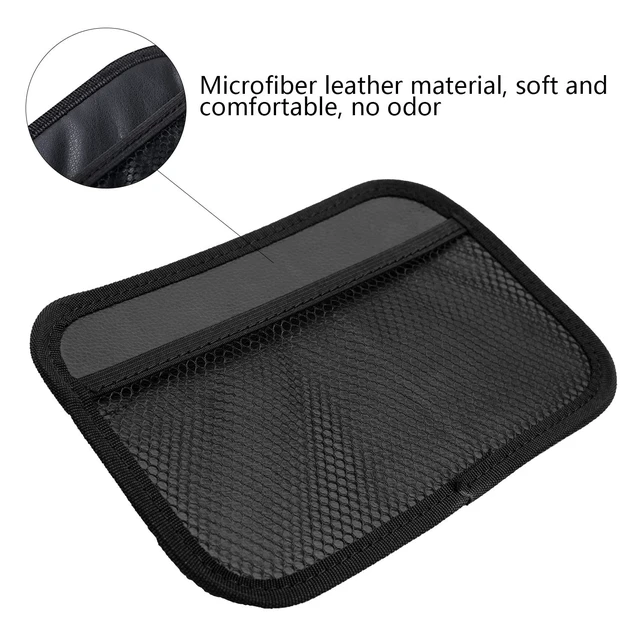 Alt view image 3 of 6 - 4-Piece Car Organizer Net Pocket, Side Pocket Holder, Phone Sunglasses Storage - 8"x5.75"