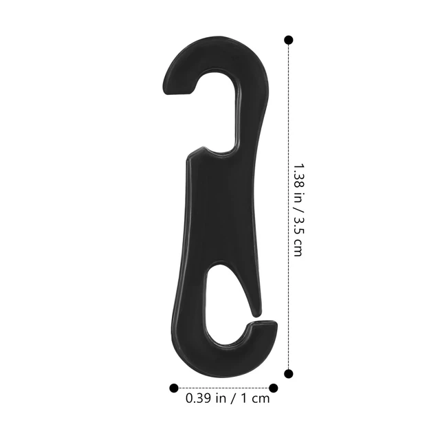 Alt view image 2 of 7 - 200 Pcs Car Seat Cushion Hooks | Black Plastic Cover Fasteners 1.38 Inch Car Seat Clip, Auto Interior Accessories Fix Leather Pad