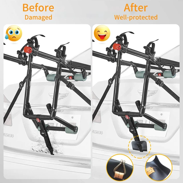 Alt view image 2 of 6 - Car Scratch Protector for Trunk Bike Rack, Bike Rack Protector Pads Set, Trunk Bike Rack Protector Pads, Bicycle Car Rack Scratch Protector, Bike Car Rack Accessories(6 Pack)