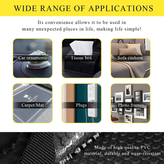 Alt view image 5 of 6 - 10PCS Car Mat Fixing Clips, Automotive Anti-Slip Carpet Fasteners Floor Pad Retainer, Double Sided Adhesive Car Foot Mats Fixing Stickers, Universal Car Accessories (Round)