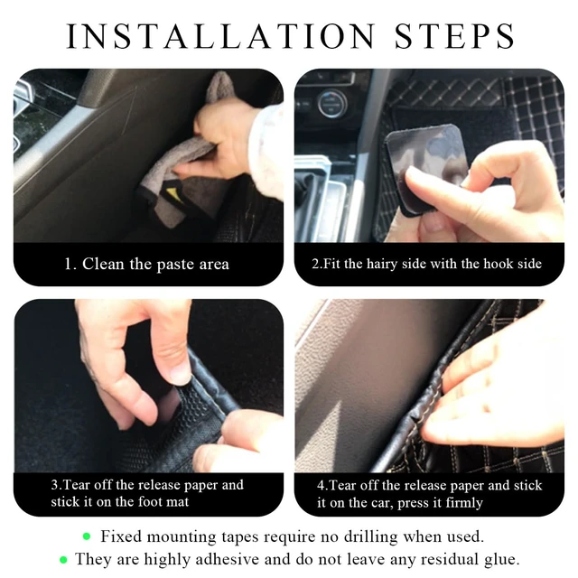 Alt view image 6 of 6 - 10PCS Car Mat Fixing Clips, Automotive Anti-Slip Carpet Fasteners Floor Pad Retainer, Double Sided Adhesive Car Foot Mats Fixing Stickers, Universal Car Accessories (Round)