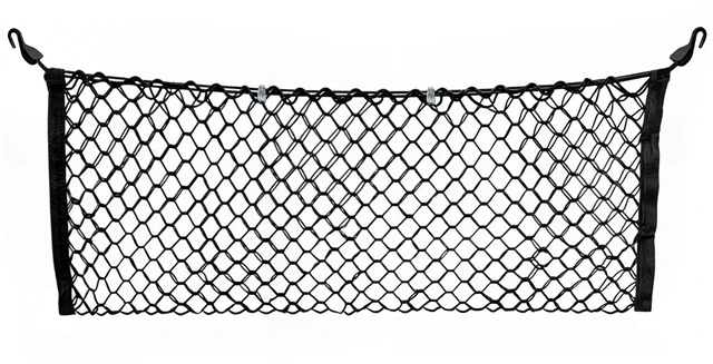Main image of Envelope Style Trunk Mesh Cargo Net Compatible with Honda Civic Hatchback 5 Door 2017-2021 - Car Accessories - Premium Trunk Organizers and Storage - Cargo Net for SUV - Vehicle Carrier Organizer
