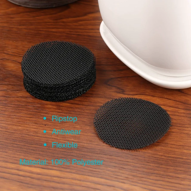 Alt view image 6 of 7 - Plant Mesh Drainage Screens - 100PCS 2-Inch Reusable Grid Mats, Keep Soil in Pots for Succulents, Bonsai, Indoor Plants & Repotting