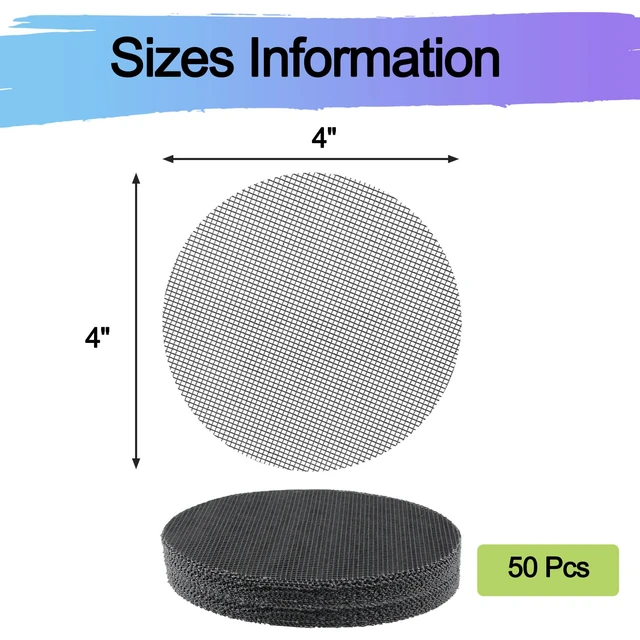 Alt view image 2 of 5 - Drainage Mesh for Plant Pot Mesh Drainage Screens 4 Inch 50 Pcs | Plastic Round Flower Pot Hole Mesh Pad, Planter Mesh Bottom Screen Drainage Inserts for Succulent Plant Container Accessories