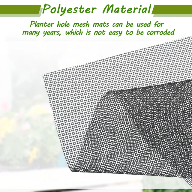 Alt view image 5 of 7 - 30pcs Plant Mesh Netting for Pots,Plant Screen for Terrariums | Aquarium Sand Mesh Barrier,Screen Mesh Pots Keep Soil from Flowing Away,Cuttable,Durable Reusable,Gardening Essentials