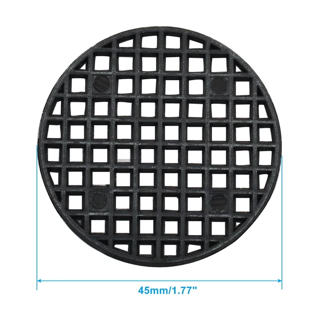 Alt view image 2 of 5 - Plant Pot Mesh Hole Covers Pads, 45mm,100 Pcs | Round, Plastic Bottom Grid Mat, Bonsai Drainage Screen
