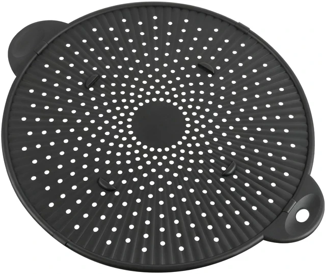 Main image of Silicone Splatter Screen for Frying Pan - 11 Inch Heat-Resistant Silicone Grease Splatter Guard, Multi-Use Oil Splash Guard for Kitchen Cooking Pan Cover, Dishwasher Safe
