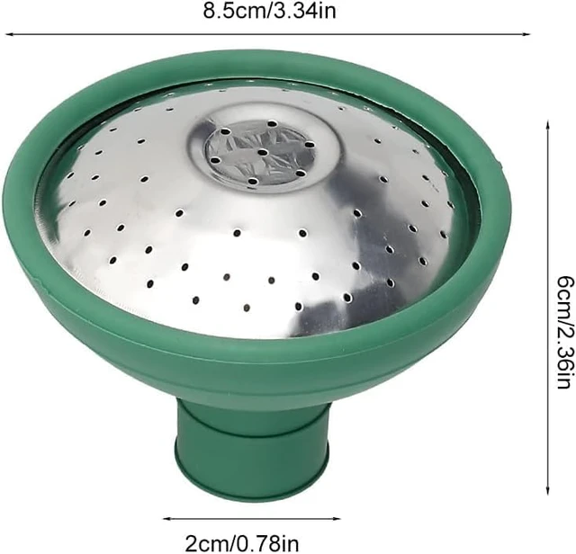 Alt view image 2 of 7 - Green Garden Watering Can Sprinkler Head, Universal Rose Head Water Sprinkler Sprayer Fit All Can Rose Spout Cover Nozzle Replacement Garden Watering Tool, Equipment