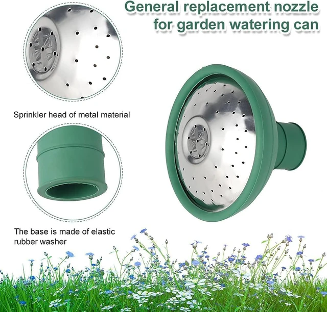 Alt view image 3 of 7 - Green Universal Garden Watering Can Rose Head Water Sprinkler Sprayer Fit All Watering Can Rose Spout Cover Nozzle Replacement Garden Tool Gardening Equipment, Watering Cans