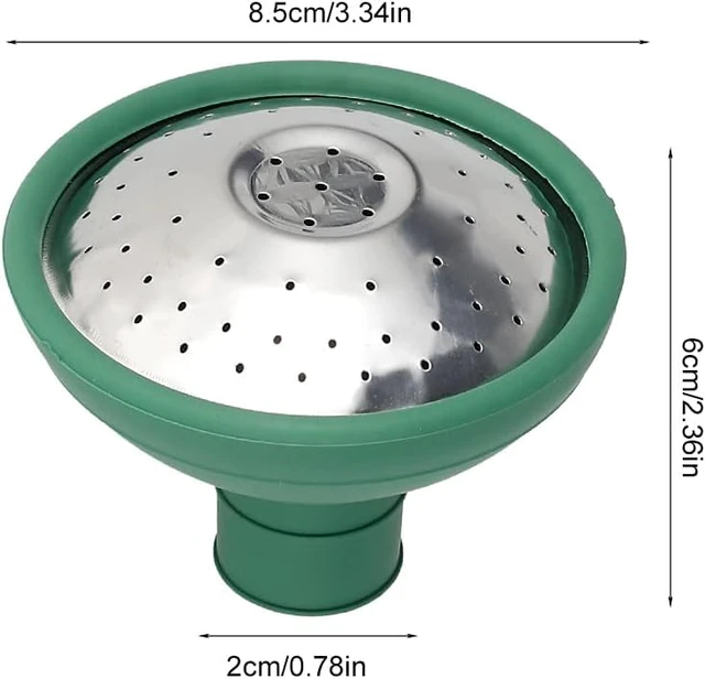 Alt view image 2 of 7 - Green Universal Garden Watering Can Rose Head Water Sprinkler Sprayer Fit All Watering Can Rose Spout Cover Nozzle Replacement Garden Tool Gardening Equipment