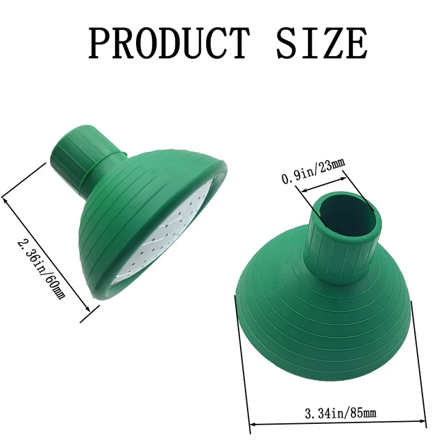 Alt view image 2 of 6 - Watering Can Rose Head, Universal Water Sprinkler Sprayer,Garden Watering Can Replacement Nozzle for Watering Cans Garden Plants Indoor & Outdoor (Green-1Pcs)