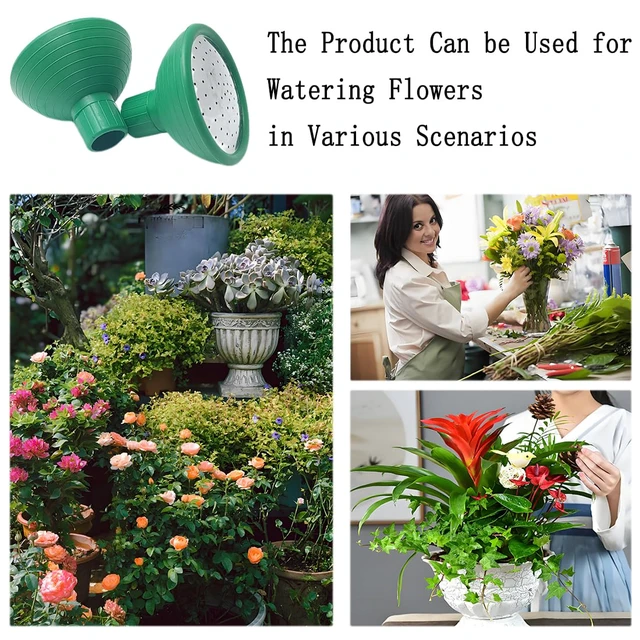 Alt view image 5 of 6 - Watering Can Rose Head, Universal Water Sprinkler Sprayer,Garden Watering Can Replacement Nozzle for Watering Cans Garden Plants Indoor & Outdoor (Green-1Pcs)