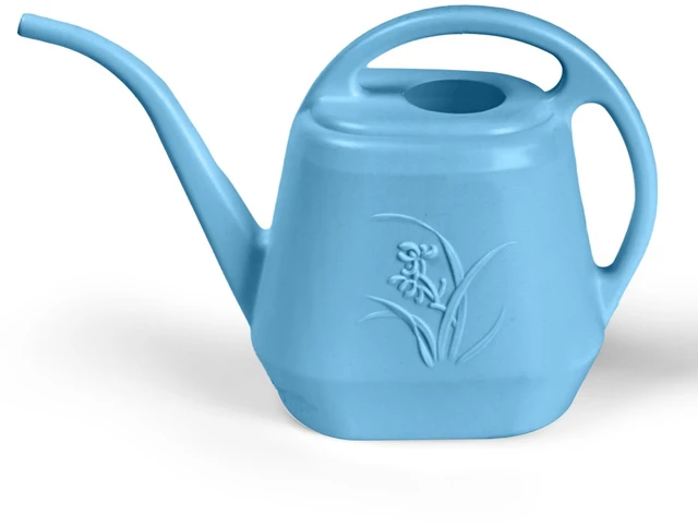 Main image of Plant Watering Can - for Indoor and Outdoor Home Garden Plants - with Long Spout - Skye Blue - 1/2 Gallon