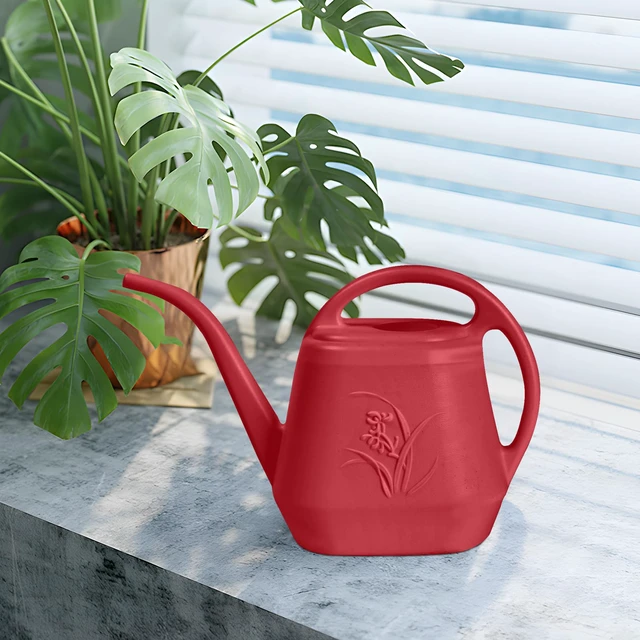 Alt view image 5 of 7 - Plant Watering Can - 1/2 Gallon - Wine Red | With Long Spout for Watering-Home Indoor and Outdoor Garden