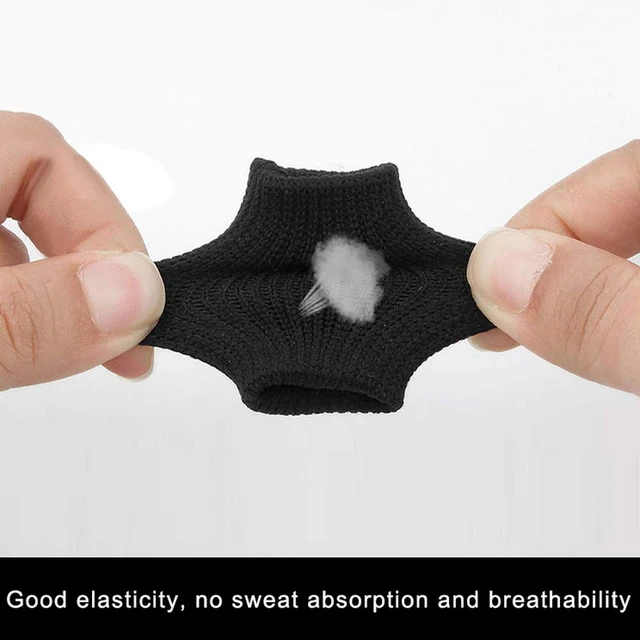 Alt view image 4 of 7 - 20 Pcs Finger Sleeves Protectors, Elastic Sport Finger Sleeves, Blue/Black | Breathable Nylon-Spandex Blend, Soft Stretch Fit, Helps Reduce Finger Discomfort, For Sports And Daily Wear