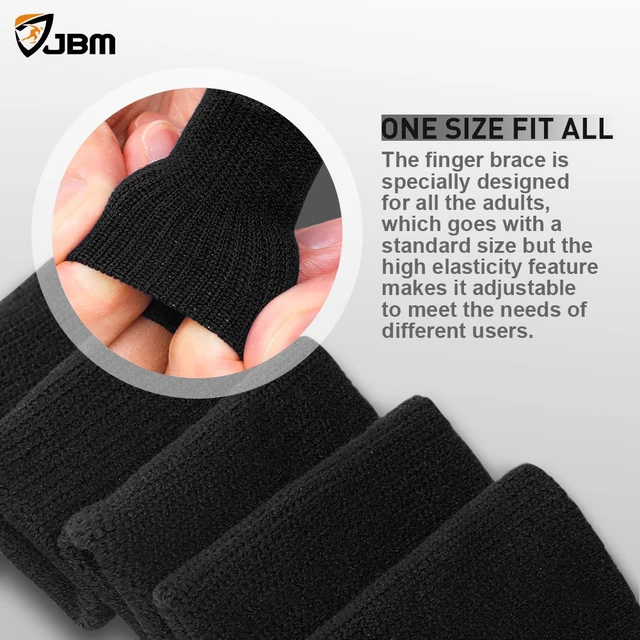 Alt view image 4 of 7 - Finger Sleeves 5Pack Sport Finger Brace Protector Compression Sleeve | Breathable elastic finger tape, thumb splint brace for arthritis, triggger finger and compression aid for sports