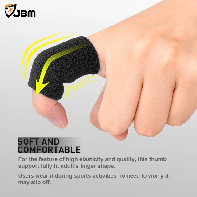 Alt view image 5 of 7 - Finger Sleeves 5Pack Sport Finger Brace Protector Compression Sleeve | Breathable elastic finger tape, thumb splint brace for arthritis, triggger finger and compression aid for sports