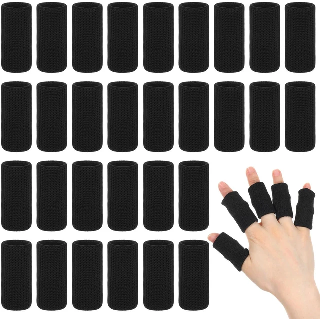 Main image of 30 Pcs Finger Sleeves, Finger Compression Sleeve for Arthritis, Thumb Compression Sleeve for Basketball, Sports, Pain Relief & Support